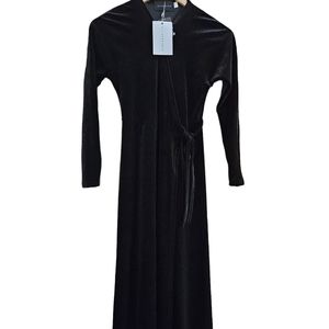 BLACK VELVET NWT Ali Specials  Maxi Wrap Dress XS